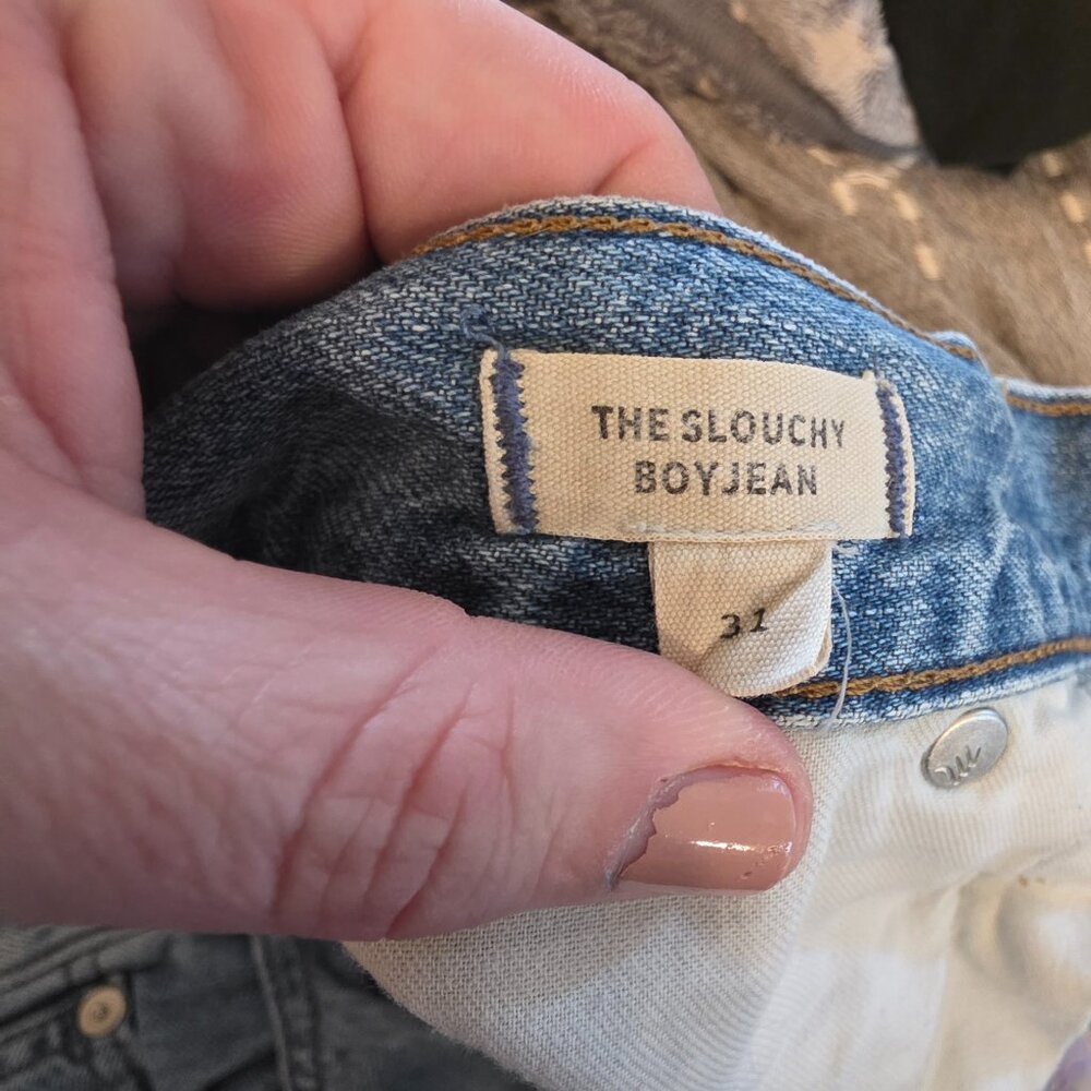 Madewell Slouchy Boy Jean in Medium Blue Denim